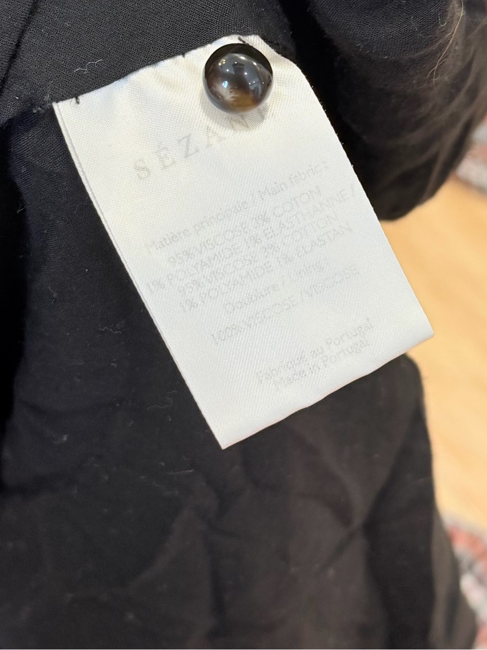 Sezane Plaid Midi Dress in Black, White & Brown - Picture 5 of 5